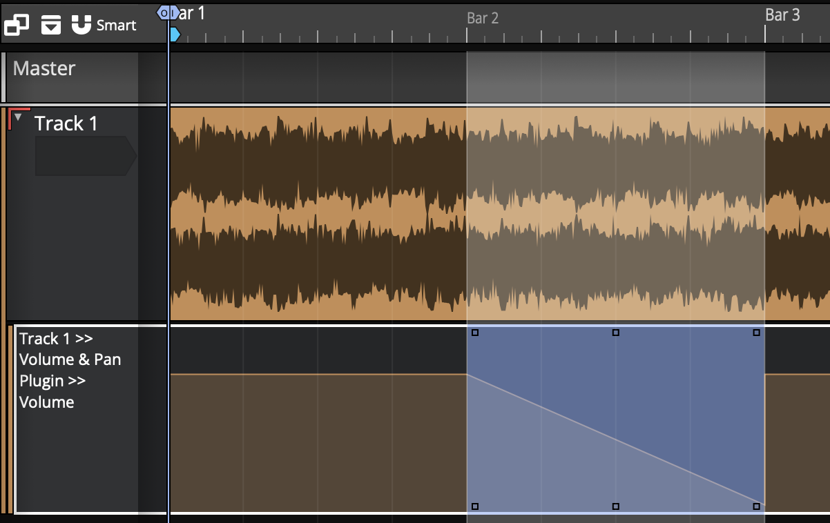 Automation edit handles