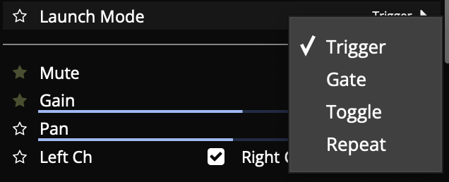 Launch modes